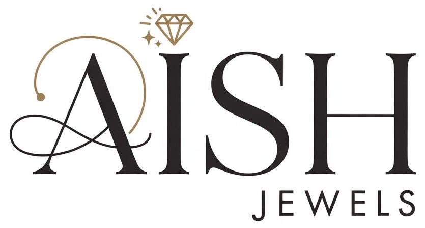 AishJewels logo – Elegant and stylish artificial jewellery brand in India, offering Korean-inspired earrings, necklaces, and accessories.